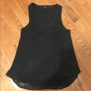 Banana Republic Double Layer Black Tank